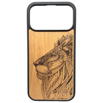Lion - Wooden - iPhone 17 Pro